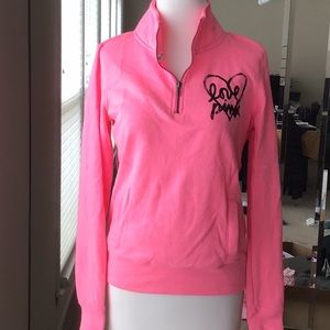 PINK Quarter Zip Size XS